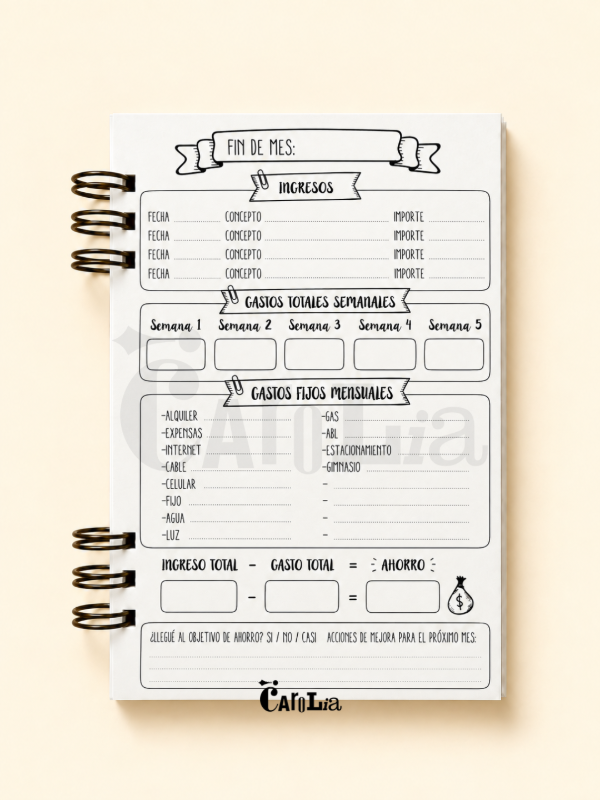 Producto - Cuaderno de finanzas Kakebo - 5