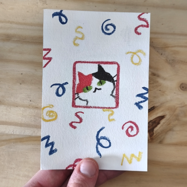 Producto - postal crayon