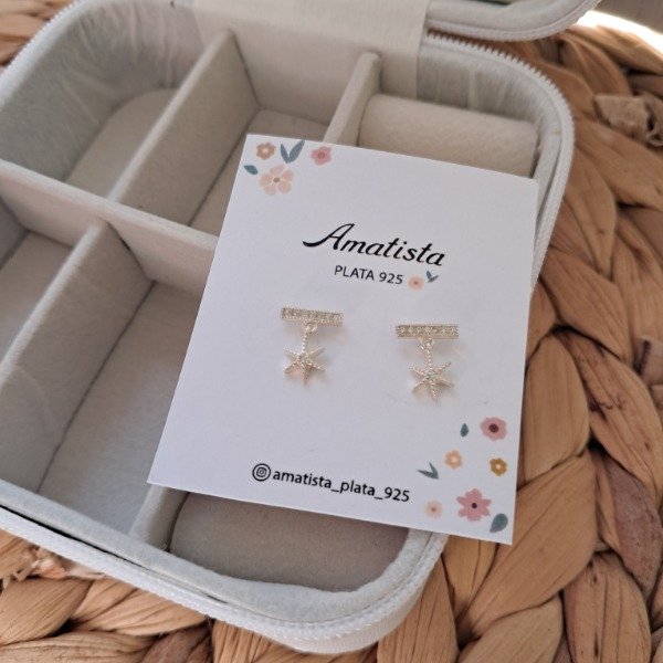 Producto - AROS PASANTES MINI CUBIC ESTRELLA