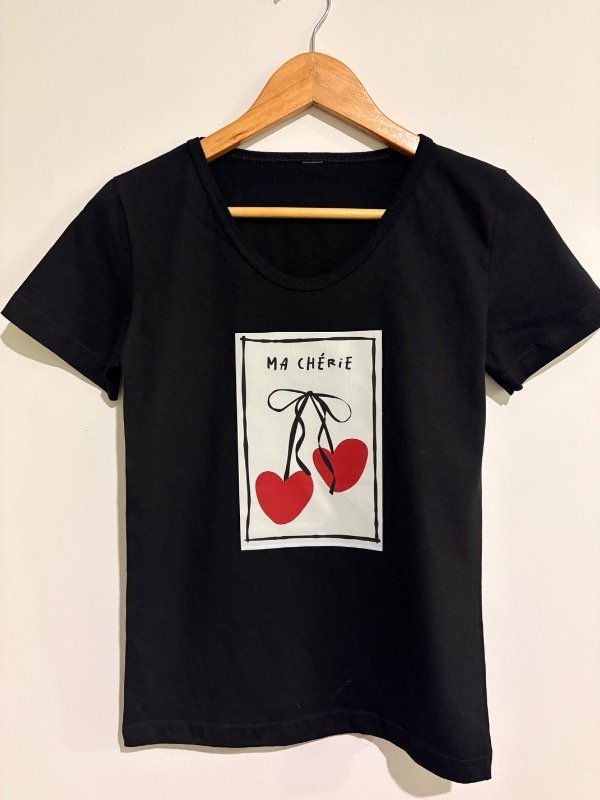 Producto - Remera ma cherie negra