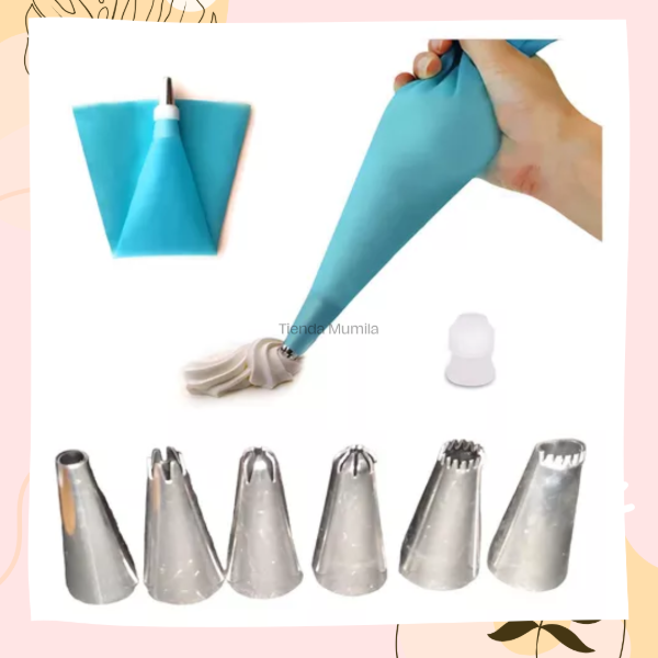 Producto - Manga silicona con set de picos y cupla