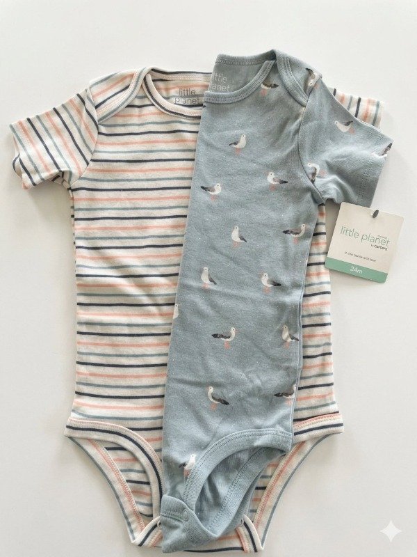 Producto - Pack x2 bodies LITTLE PLANET By Carters Talle 24 meses - 0