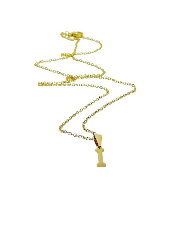 Producto - Inicial dorada pequeña letra I