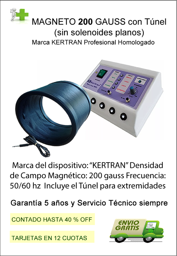 Producto - Magneto M4K KERTRAN 200 Gauss, solo con túnel para extremidades