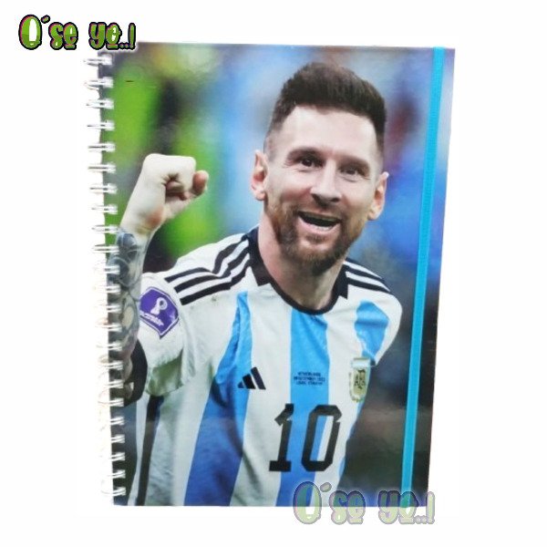 Producto - Cuaderno A4 Lionel Messi Argentina con Espiral Cuadernola