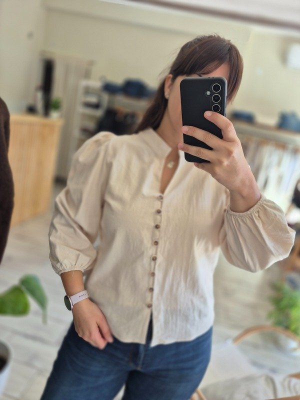 Producto - Camisa Lino Algodón Puro Anelei