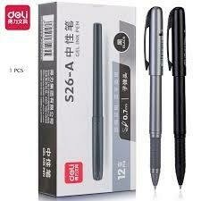 Producto - Bolígrafo gel con capuchón 0.7mm con grip S26-A Negro