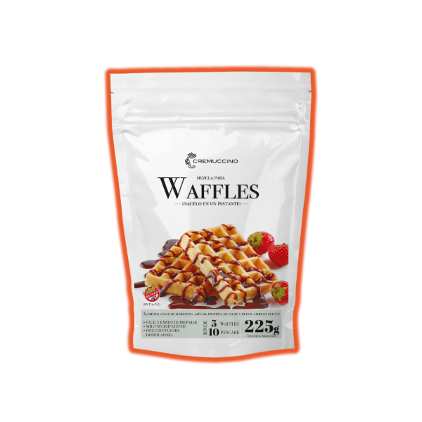 Producto - Bulto de Base Waffles estilo belga Cremuccino