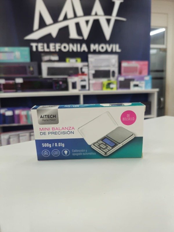 Producto - Mini Balanza Digital MH-500 Portatil Aitech AIEL250102S
