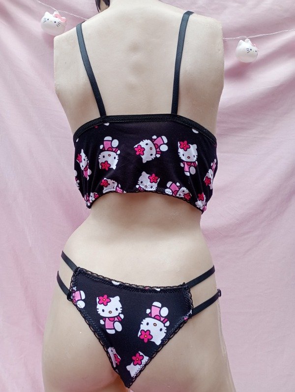 Producto - conju kitty negro sin mangas entrega inmediata - 1