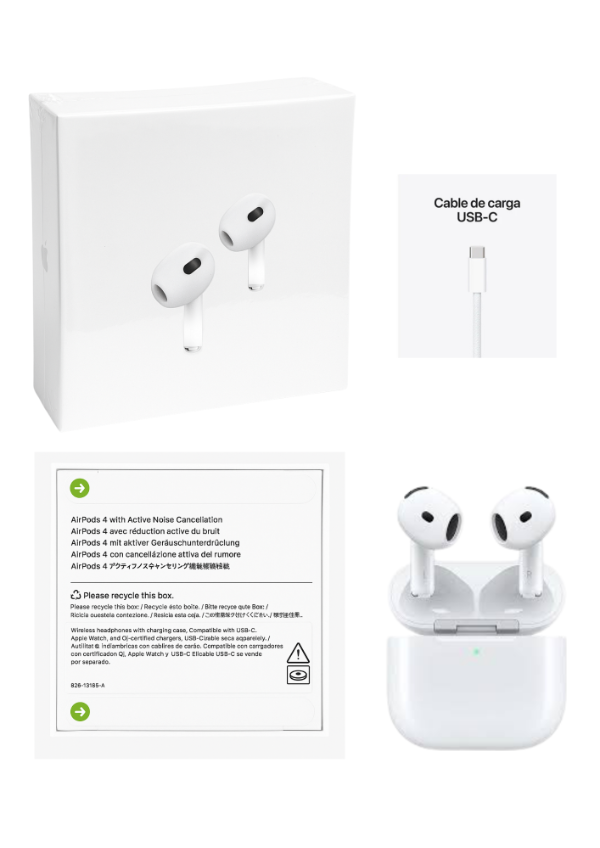 Producto - AIRPODS 4 WHITH ACTIVE NOISE CANCELLATION 210