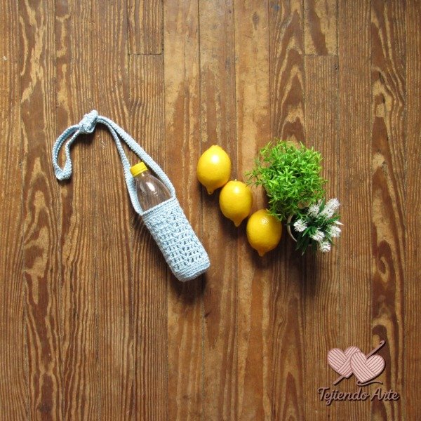 Producto - Porta Botella Celeste Claro