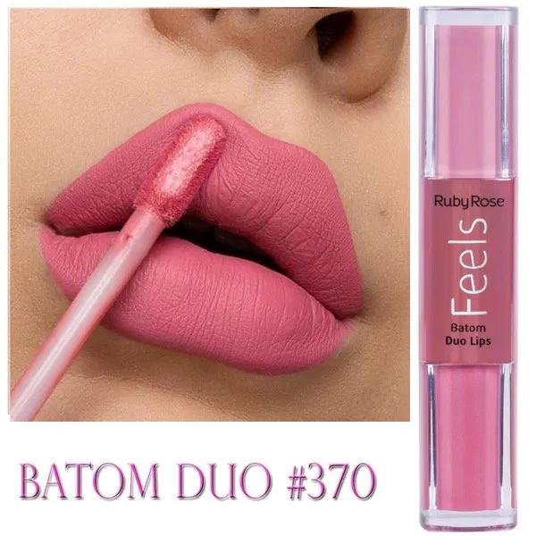 Producto - LABIAL DUO METALIC+MATTE RUBY ROSE 370