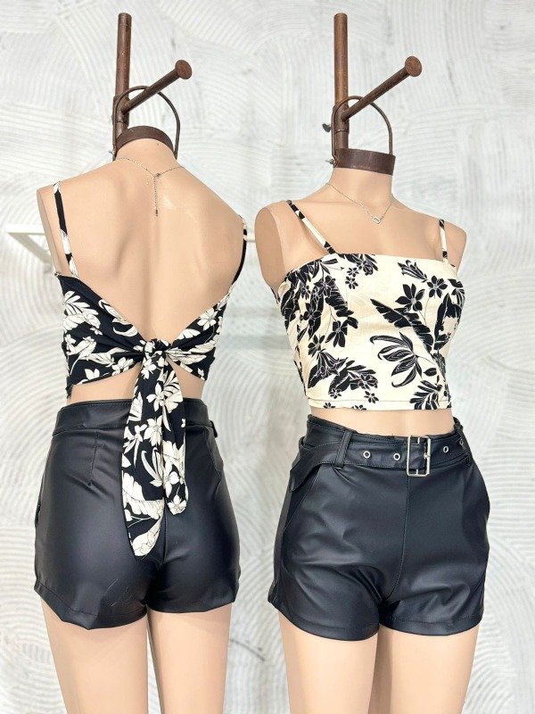 Producto - Top LAZO Lino estampado