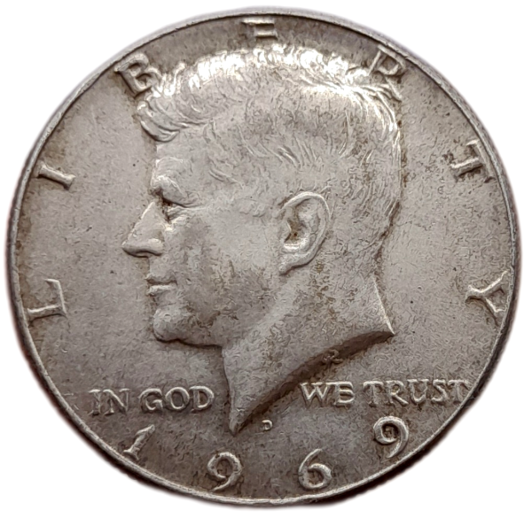 Producto - Estados Unidos Half Kennedy 1969 "D" Km#202a VF+