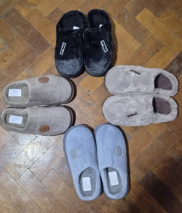 Producto - Pantuflas hombre corderito (colores varios)