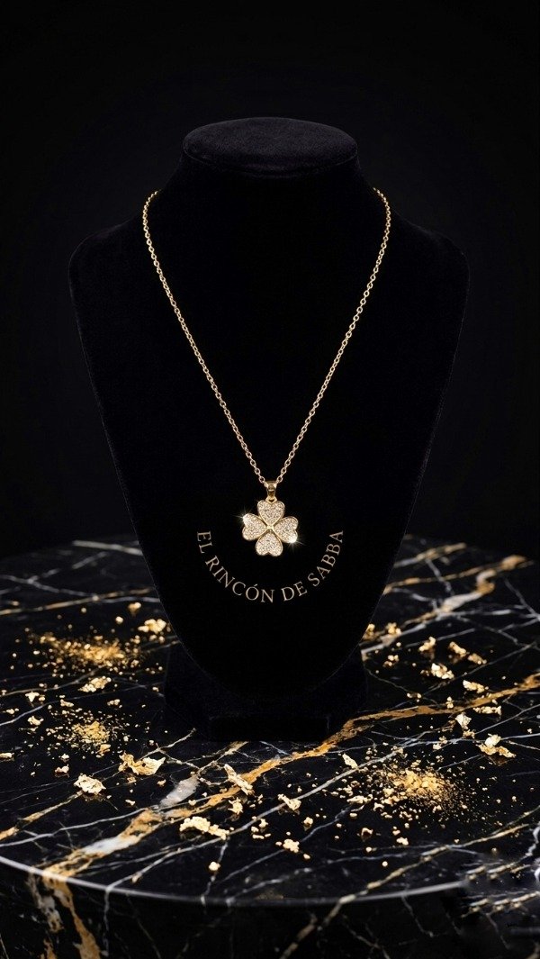 Producto - Colgante Golden Clover Spin