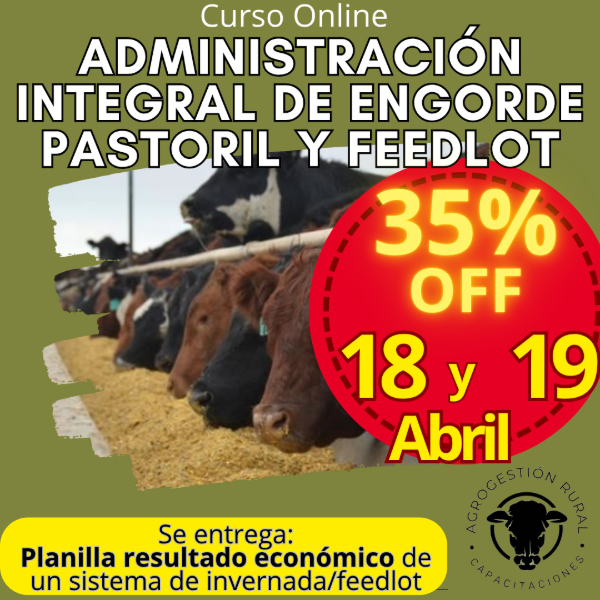 Producto - Curso Online: Administración Integral de Engorde Pastoril y Feedlot