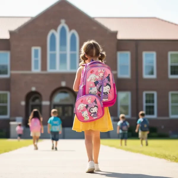 Producto - COMBO Mochila Cartuchera y vianda Kitty y sus amigos