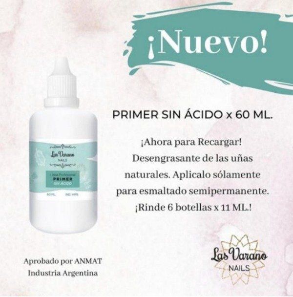 Producto - Primer sin acido Las Varano 60ml