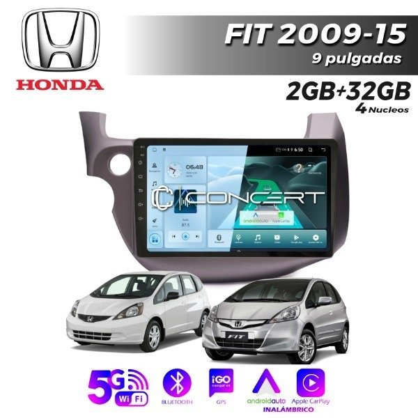 Producto - MULTIMEDIA HONDA FIT 2009/15 - 9" CON CAR PLAY Y ANDROID AUTO