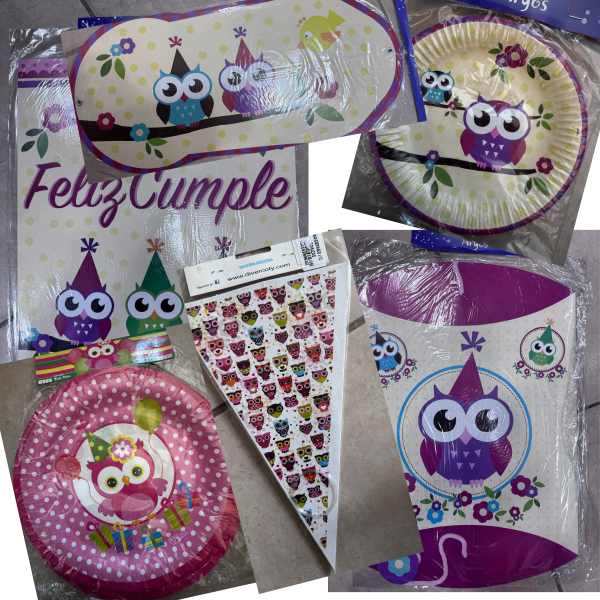 Producto - BHUO LECHUZAS - Artículos para Cumpleaños -