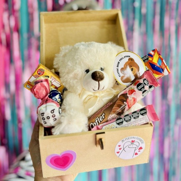 Producto - Cofre + Osito + Chocolates