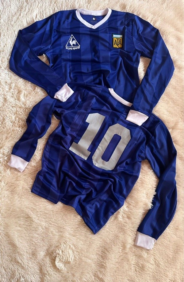 Producto - Camiseta Selección Argentina Alternativa Retro 1986 Mangas Largas