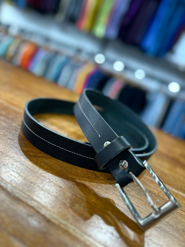Producto - Cinto negro con blanco adulto