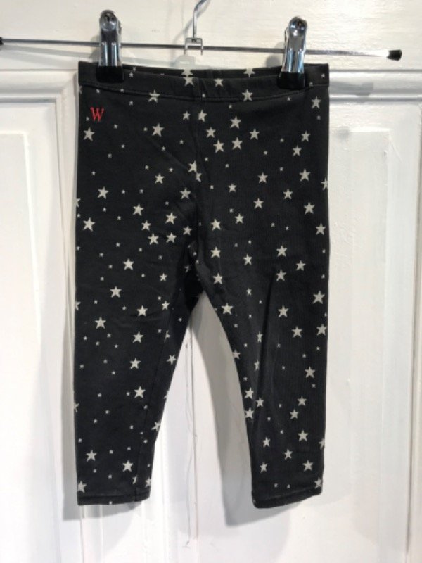 Producto - Calza WANAMA negra estrellas blancas Talle 12/18 meses- PRECIO: 6X