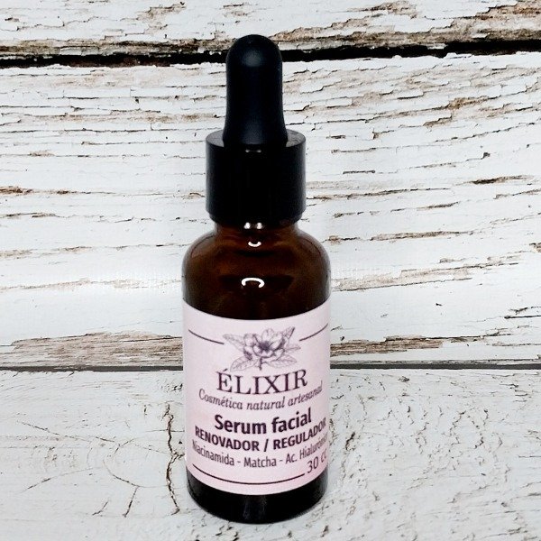 Producto - Serum facial Renovador /Regulador (Niacinamida-Matcha-Ac.hialuronico