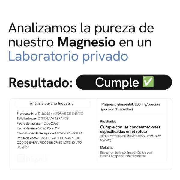 Producto - Bisglicinato de Magnesio en Cápsulas - 2