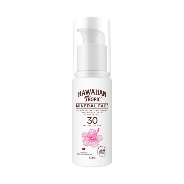 Producto - HAWAIIAN TROPIC MINERAL FACE SPF30 X50ML
