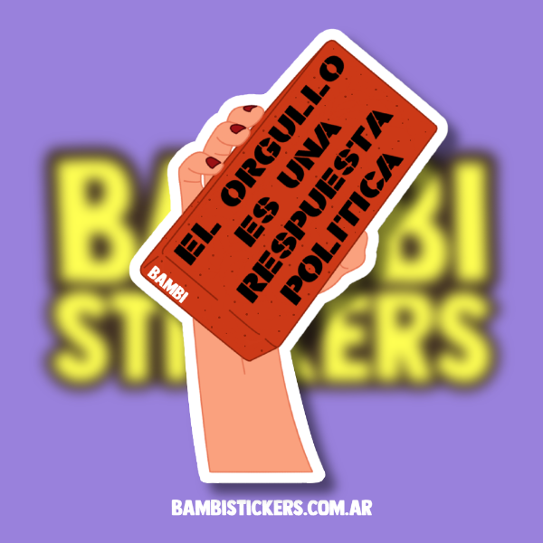 Producto - El orgullo es una respuesta politica