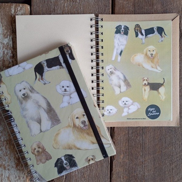 Producto - Cuaderno Perros con Stickers