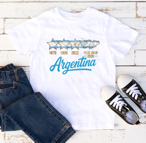 Producto - Plantilla Remeras Argentina Malvinas 2026 Mundial Sublimar DTF #R317