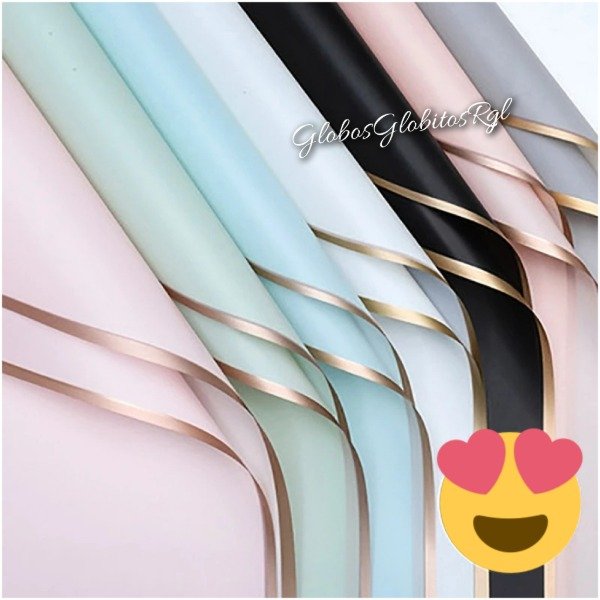 Producto - Papel coreano borde dorado