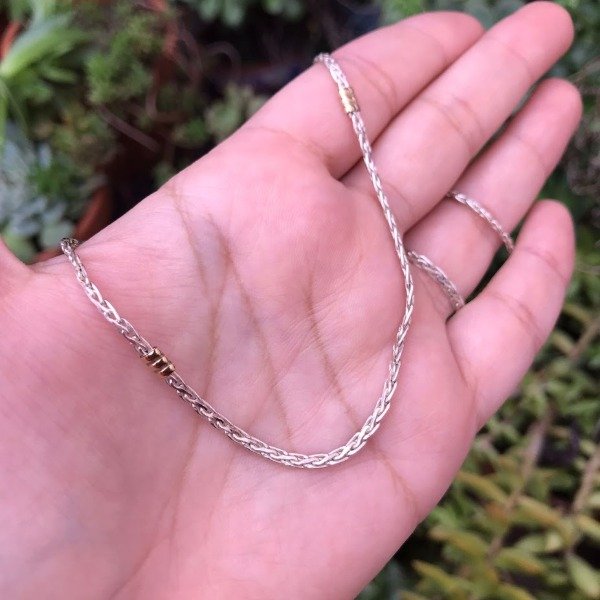 Producto - Cadena Plata y Oro 40cm