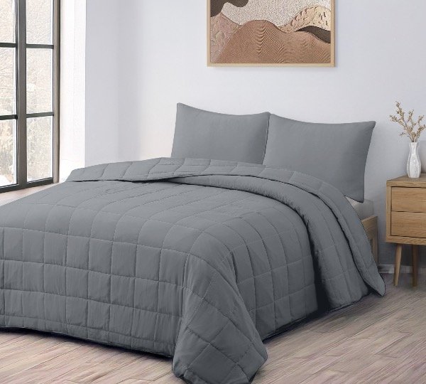 Producto - Cubrecama Quilt Kavanagh Ethereal 2 1/2pl Queen Size +fundas - 1
