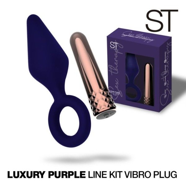 Producto - Kit vibro + plug anal Luxury Purple - 1