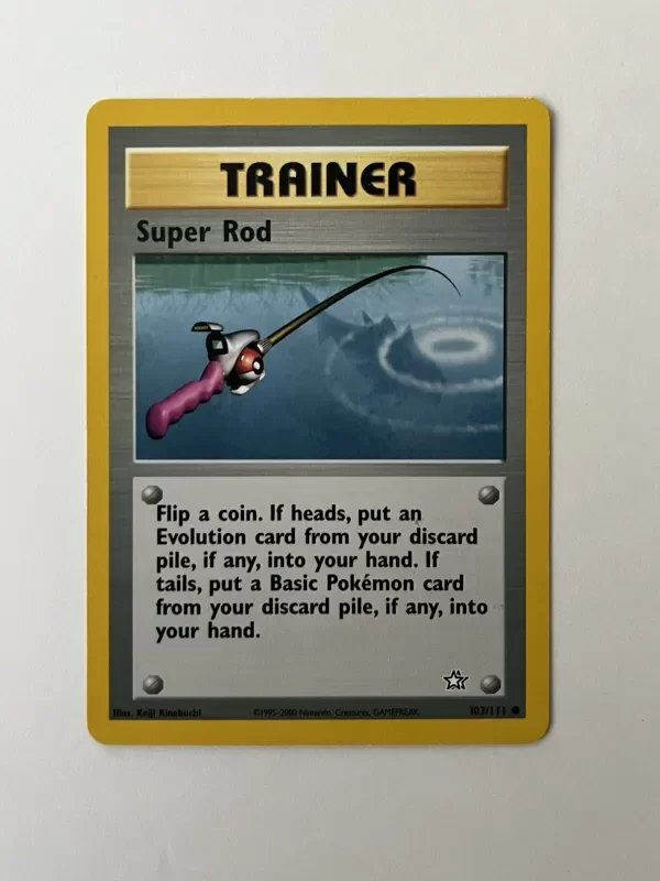 Producto - Pokemon Trainer Super Rod 103/111 Common Neo Genesis Vintage