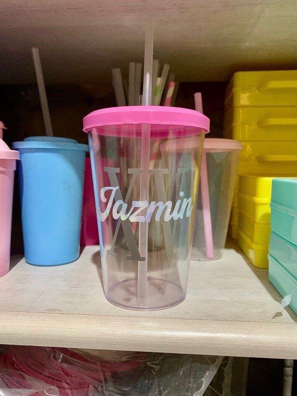 Producto - Vaso de 500 Ml con vinilo de corte