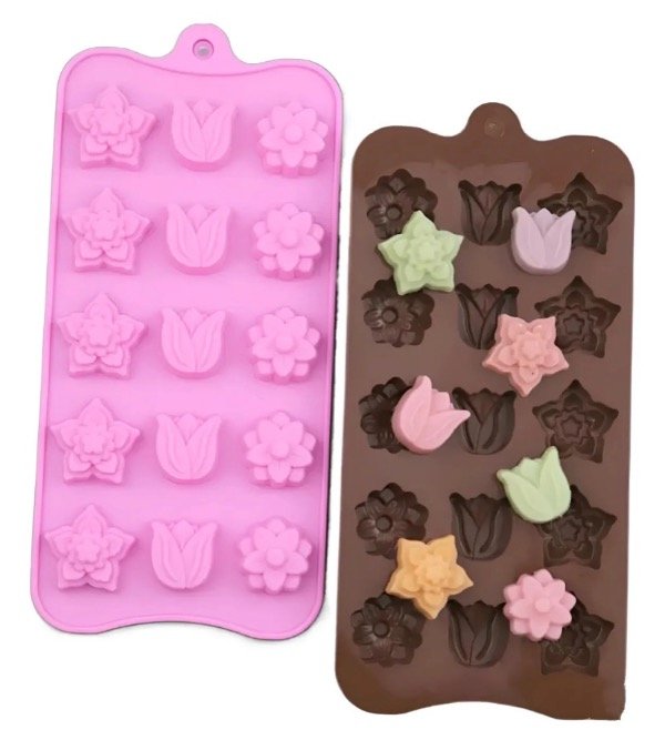 Producto - MOLDE SILICONA MIX FLORES - 0