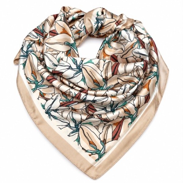 Producto - Pañuelo Spring Flowers Beige - 0