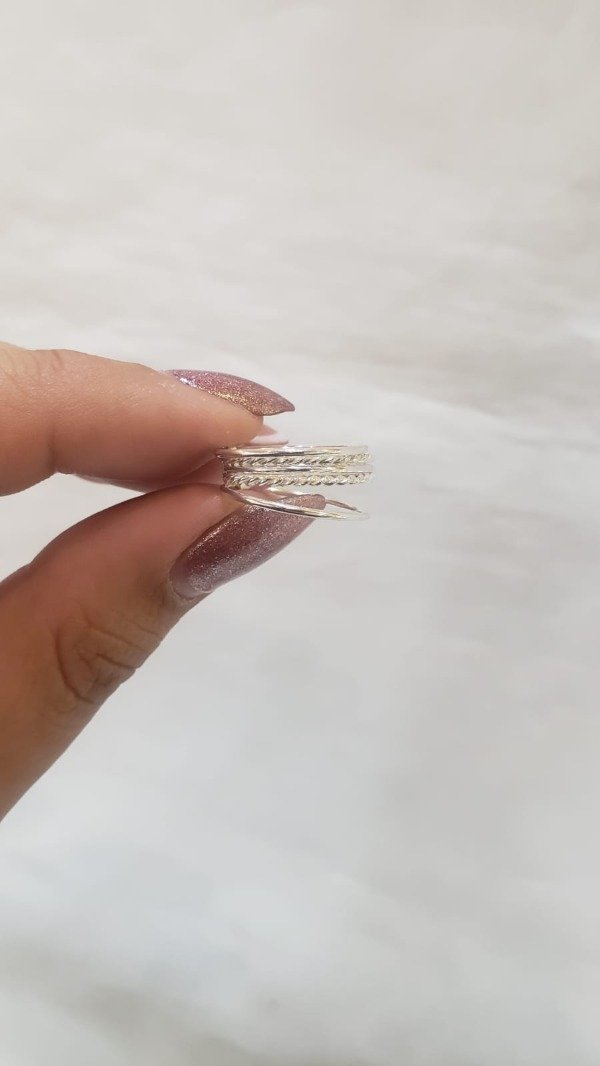 Producto - Anillo 5 en 1 plata