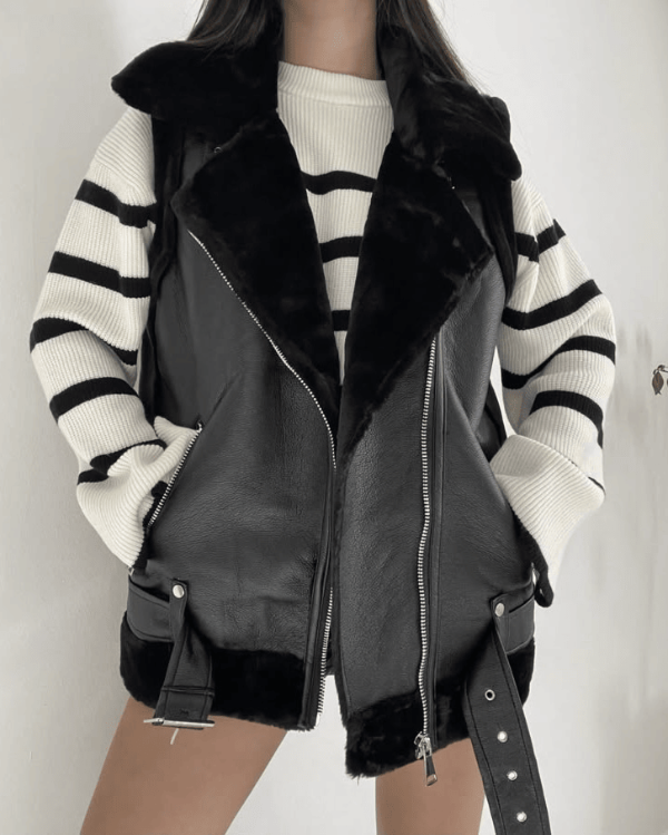 Producto - Chaleco Gamulán Negro