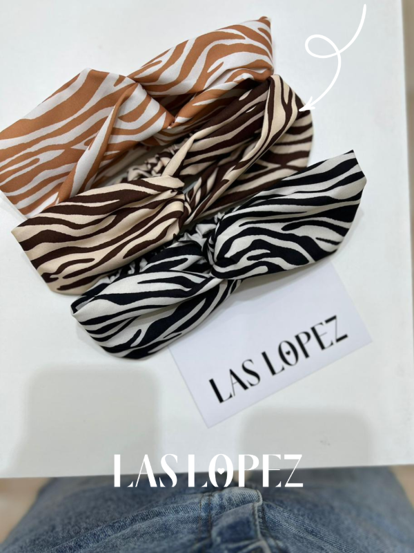 Producto - VINCHA TURBANTE CEBRA CHOCOLATE