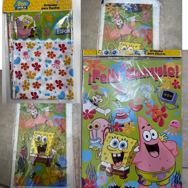 Producto - BOB ESPONJA - Artículos para Cumpleaños -