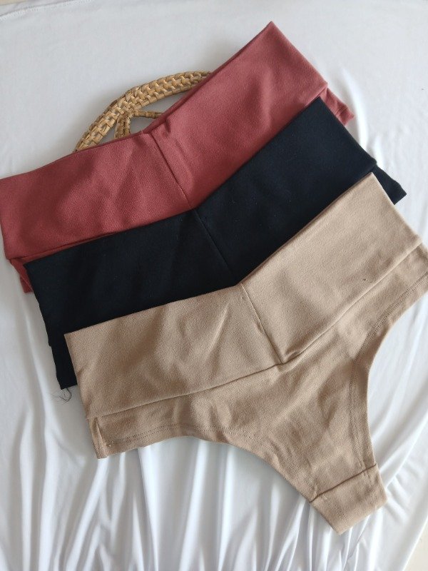 Producto - Culotte algodon cintura alta x3 T.M