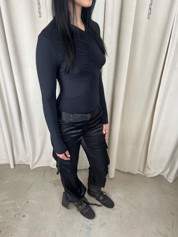 Producto - Black Ruched Bodysuit - 10